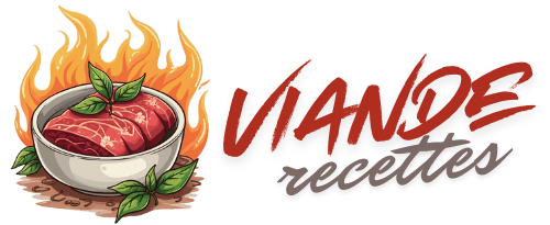 le logo de recettes de viande