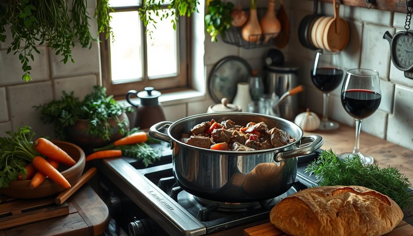 boeuf bourguignon recette de grand-mère